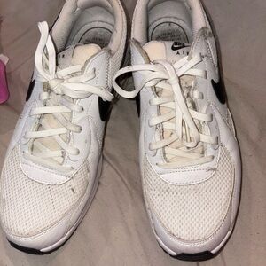 Nike Air Max White and Black Sneakers